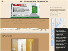 Tablet Screenshot of falegnameriafrangioniadriano.com